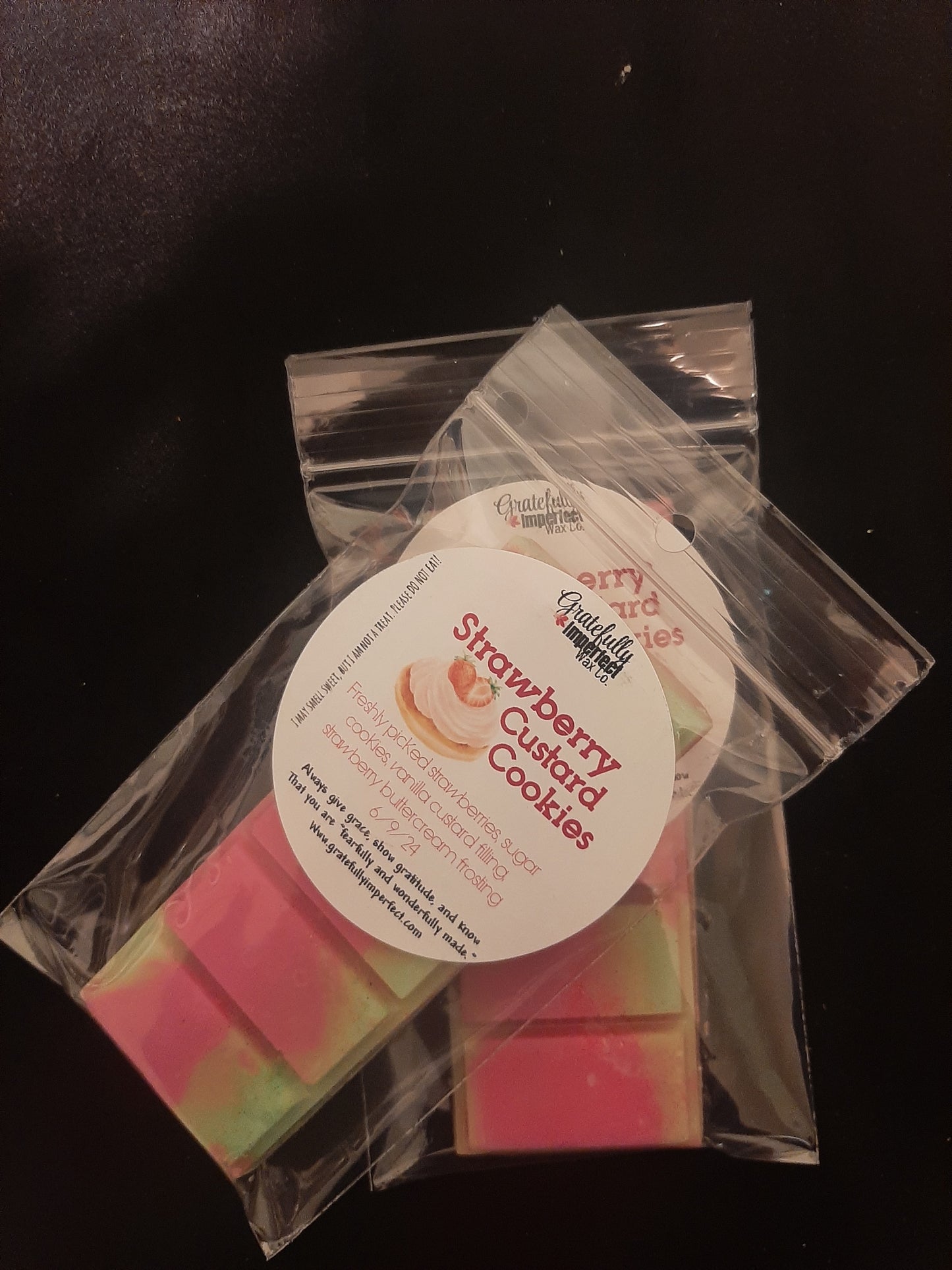 Strawberry Custard Cookies