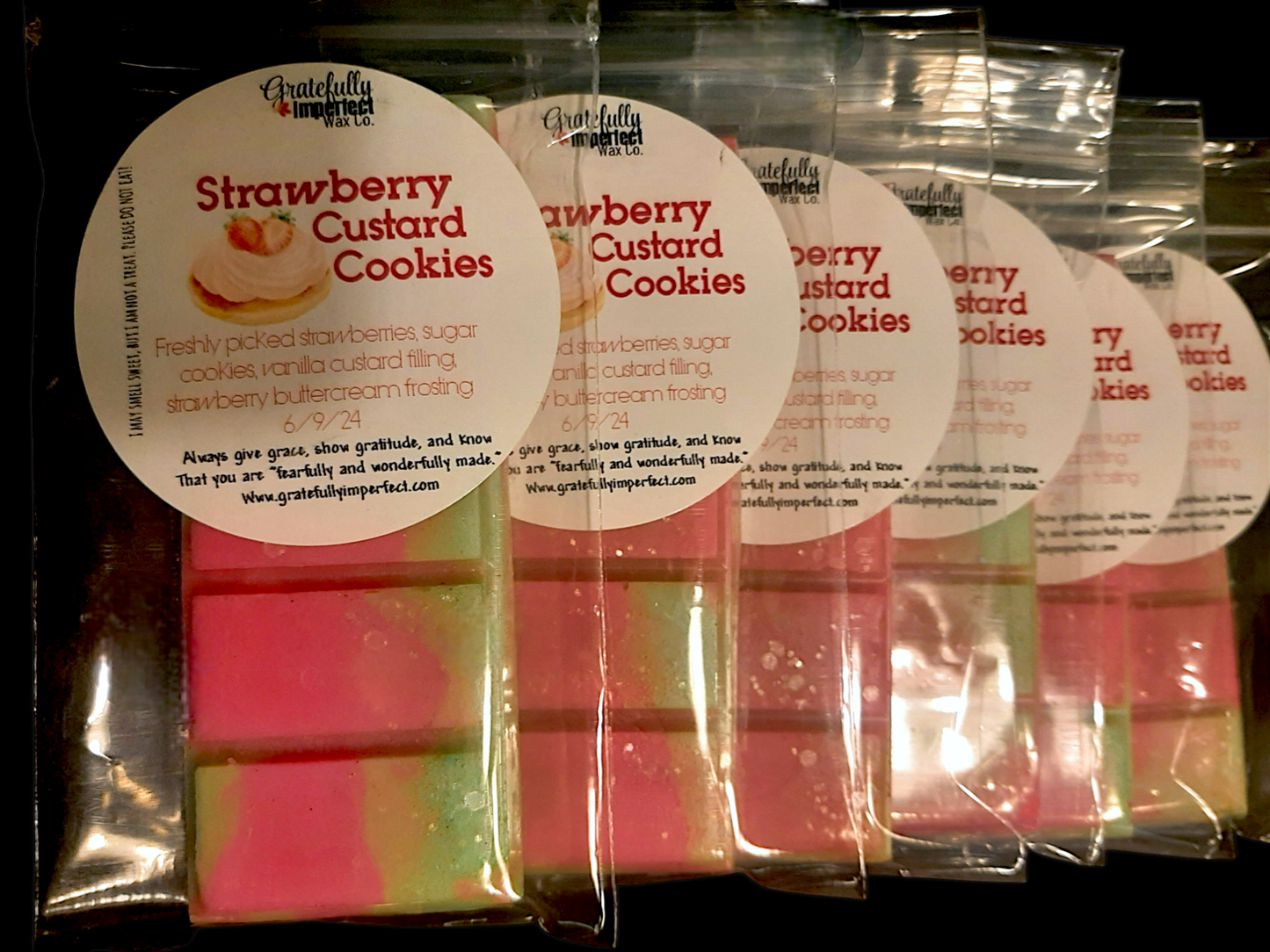 Strawberry Custard Cookies